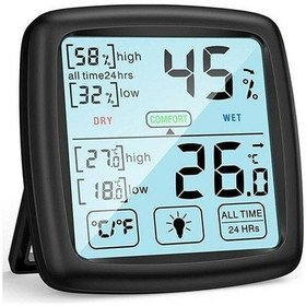 Resim Loyka TST Dokunmatik Sıcaklık ve Nem Ölçer 