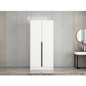 Resim Kale Plus 2 Mebran Kapaklı Dolap Beyaz Mebran 190cm Beyaz 