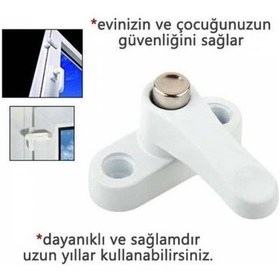 Resim Pvc Kapı Pencere Emniyet Kilidi - Düğmeli Pimapen Kilidi - Çel... 