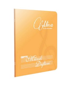 Resim Mica 17x24 40 Yaprak Plastik Kapak Müzik Defteri Turuncu 1482 