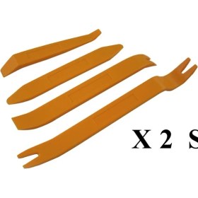 Resim Teknotrust 8 Parça Trim Teyp Sökme Set (Sökme Aparatları Sert Abs Malzemedir) Teyp, Kapı, Döşeme Sökme Takımı 