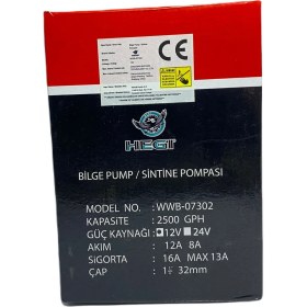 Resim Hegi Sintine Pompası 2500 12V Hegi 