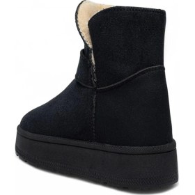 Resim Celira Gls Siyah İçi Kürklü Nubuk Kadın Bot & Bootie Siyah 