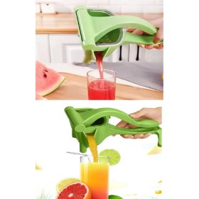 Resim Ozcmax Manuel Plastik Meyve Portakall Karpuz Limon Sıkacağı Kollu Sebze Suyu Sıkma Limonata Aparatı Aleti 