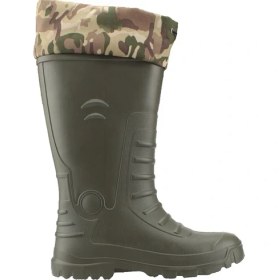 Resim Gezer 00397 Haki Kauçuk Çoraplı Bahçe Tarla Su Geçirmez Erkek Çizme 