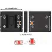 Resim Sunshine022 Nintendo Switch Ve Ns Oled İçin Siyah Dikey Tutacak Flip Joystick Kumanda Aksesuarı 
