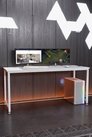 Resim KODIGU 160x60cm Oyuncu Masası - Gamer Desk - Gaming Masa - Bilgisayar Masası | 160cm x 60cm | Ayarlı Ayak 