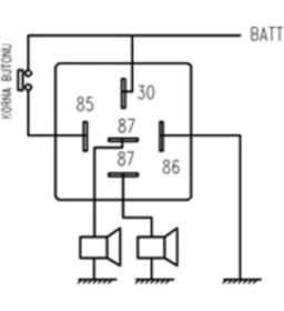 Resim Sanel Titreyen Korna Rölesi 12V - (Titretici Kesici Röle) Str 107 