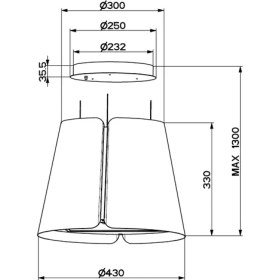 Resim Franke - Faber Beat Tıtanıum Matt F45 Titanyum Ada Davlumbaz 