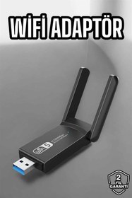 Resim Wifi Alıcı Wifi Adaptörü USB Girişli 3.0 