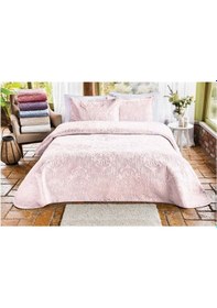 Resim Özdilek Flair Tek Kişilik Kadife Yatak Örtüsü 180x230 Cm Pudra 