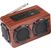 Resim Nanlly S403 Retro Kablosuz Bluetooth 4.2 Hoparlör Hıfı Bas Çift Hoparlör Hoparlör (Yurt Dışından) 