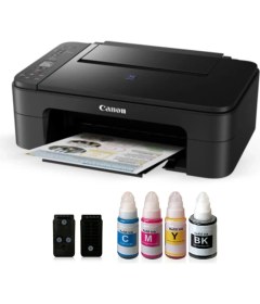 Resim Canon E3640 Wifi Yazıcı 250 Sayfa Kapasitesi ile Siyah, Sarı, Magenta, Cyan Renk Seçenekleri 