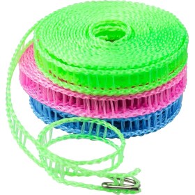 Resim Eddyscale 3'lü Paket Taşınabilir Rüzgar Geçirmez Naylon Çamaşır Ipi, Açık Kapalı Seyahat Çamaşır Kurutma Askıları Için Ayarlanabilir Kaymaz (Yurt Dışından) 