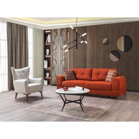 Resim mobilyabazari Merve Modern Yataklı Ve Bazalı Koltuk Takımı (3+1) 
