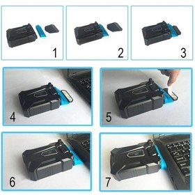 Resim Azemax Notebook Soğutucu Vakumlu Yeni Nesil Fan 