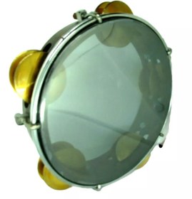Resim Unosell Zilli Tef Plastik Derili 22 cm, Tef Tambourine Riq Marine W / Cymbals 