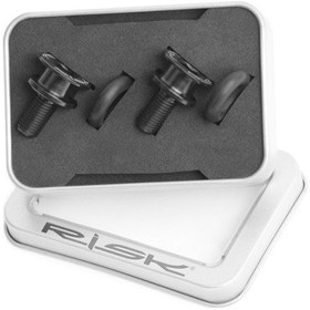 Resim Skycıty M8x15mm Kare Delikli Bisiklet Krank Takımı Cıvata Ve Somun Seti - Alt Braket Ve Krank Kolu Bağlantı Parçaları Siyah 