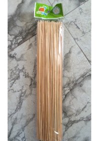 Resim 25 Cm Ahşap Bambu Çubuk Çöp Şiş 100 Adet 