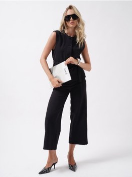 Genel Markalar Bol Paça Midi Boy Pantolon