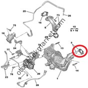 Resim Citroen Jumper (2020-2023) 2.2 Hdi Egr Egzoz Gazı Temizleme Modülü Conta Seti (Orijinal) 