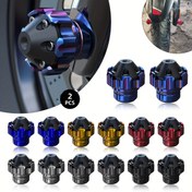 Resim 2 adet CNC Alüminyum Alaşımlı Motosiklet Çatal Kupaları - Kaymaz, Şok Emici, ATV'ler & Elektrikli Scooterlar için Uygun 