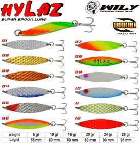 Resim Wily Hylaz Kaşık 24 Gr 90 Mm Hologramlı Renk:01 