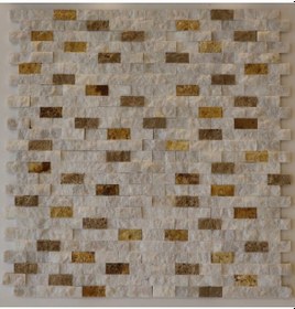 Resim 3 Mix Traverten Patlatma Mermer Tv Ünitesi Arkası Kaplama Taşı 