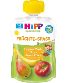 Resim Hipp Mama Organik Muzlu Elmalı Armutlu Meyve Püresi 100 gr - Standart / Standart 