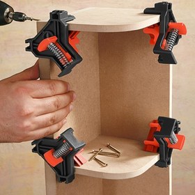 Resim 4 adet Ahşap İşleme Doğru Açı Klipsi 90 ° Sabitleyici Fotoğraf Çerçevesi Klipsi Resim Çerçevesi Klipsi Ev Aletleri Ahşap İşleme Hızlı Klips 