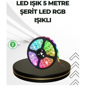 Resim Dekoratif Kumandalı Şerit Led 5 Metre Renkli 
