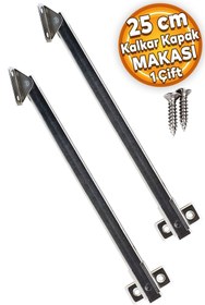 Resim Badem10 Kalkar Kapak Makası Dolap Çekmece Metal 25 Cm Sessiz Açma Kapama Amortisör Piston (1 Çift) 