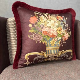 Resim CLASSIC-9399 - 50x50 (KARE) İçi Dolgulu Püsküllü 