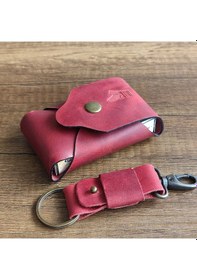 Resim Sumerian Leather Craft Deri Sigara Kılıfı Kırmızı 