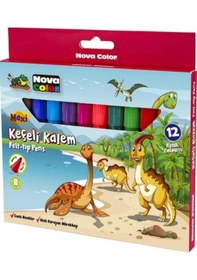 Resim Maxi Jumbo Keçeli Kalem Felt-tip Pens- 12 Li 