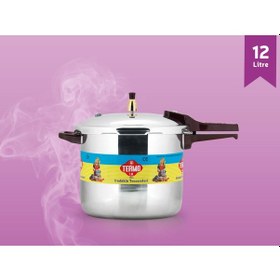 Resim Termo 12 L Düdüklü Tencere Alüminyum Pres Baskı Termo Düdüklü Gümüş 