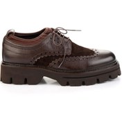 Resim Bambi Kahve Kahve Hakiki Deri Erkek Oxford Ayakkabı E01580400740 