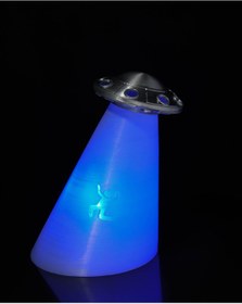 Resim Genel Markalar 20 cm Uzaylı UFO Masa Lambası, Dekoratif ve Eğlenceli Aydınlatma Parçası 