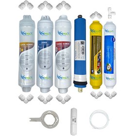 Resim Pemax Water Solutions Kapalı Kasa Su Arıtma Cihazlarına Uygun Eco 6'lı Vontron Mebran Mineral-Tatlandırıcı Set 