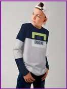 Resim Just Play Ergenlik Uzun Kollu Okul Üstü, Genç Erkek Çocukları İçin Triko Kazak 94893335 Gri 