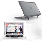 Resim Cbtx MacBook Air 13" A1932 / A2179 Şeffaf Laptop Koruyucu Kılıfı Gri 