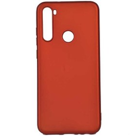 Resim Realme 6i Kılıf Lüks Mat Silikon Kırmızı + Nano Ekran Koruyucu 