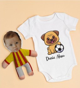 Resim Bitmeyenkartus Bk Kids Kişiye Özel Fotoğraflı Bebek Yastık Ve Bebek Body Zıbın H (550905946) Çok Renkli 