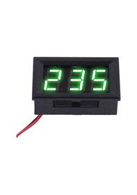 Resim 0.56 inç 0-30V 3 Kablolu DC Yeşil Voltmetre 