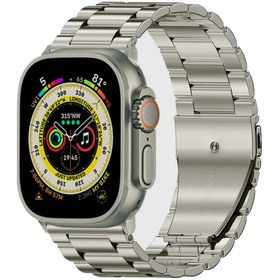 Resim Watch Ultra 49mm Uyumlu KRD-93 Metal Zore Kordon 
