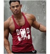 Resim Ghedto Dead Lıft Fitness Gym Tank Top Sporcu Atleti Bordo 