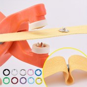Resim 50 Set, El Basınçlı Pense ile Düğme Yapma Kiti & 50 Adet Çıtçıt & 1 Şeffaf Kutu, Dikiş için Metal Çıtçıtlar, DIY El Sanatları Giysiler Şapkalar Çantalar için Dikiş Çıtçıtları, Dikiş Malzemeleri, 1 çift pense + 50 set düğme!!! 