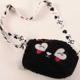 Resim Efe Kız Çocuk Peluş Omuz Çantası Ayarlanabilir Askılı Astarlı En 17 Boy 14 Cm 