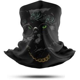 Resim MİKİ STORY Tasarım Kedi Baskılı Boyunluk/bandana Motosiklet Buff /boyunluk BNDNMDL8 