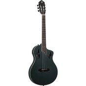 Resim Ortega TourPlayer RTPSTD-SBK Elektro Klasik Gitar (Siyah) 